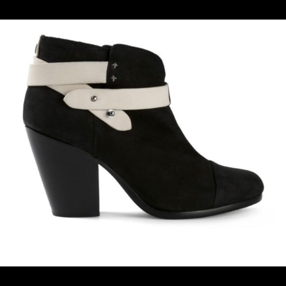 Rag and Bone Harrow Boots Black and White 8 - Picture 2 of 8